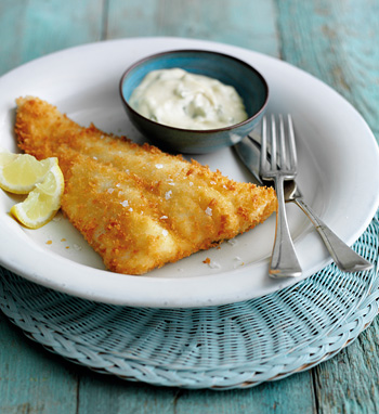 Fried fish in Panko breadcrumbs