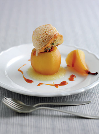 Poached Pear in Caramel