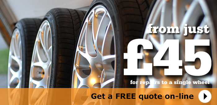 Alloy wheel repairs from £45