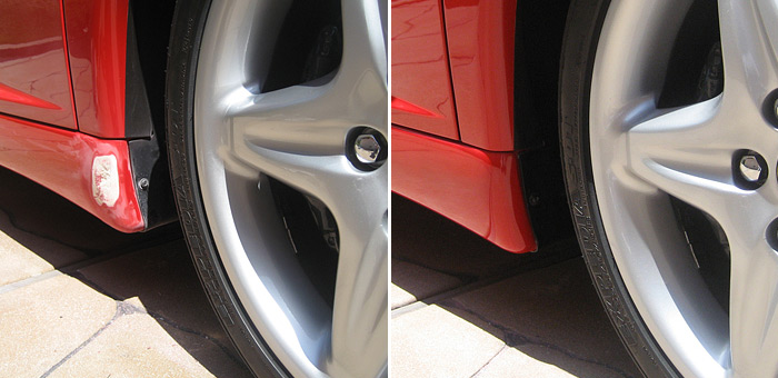 Sill damage bodywork repairs